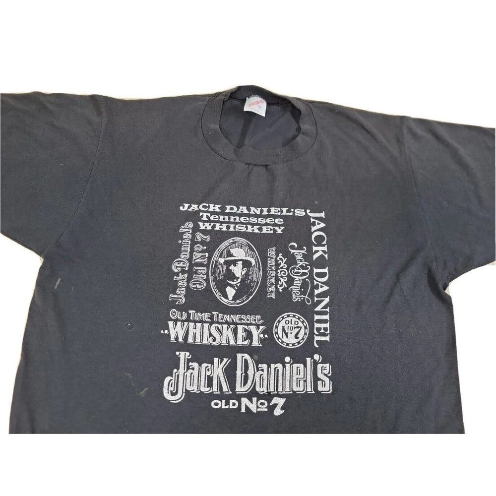 Vintage 80's Men's XL Jack Daniel's Tennessee Whiskey T Shirt Single Stitch Tee